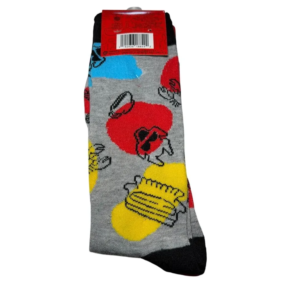 Friends TV Show Series How You Doin Coffee Licensed Crew Socks 2 Pair Size 6-12